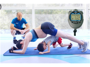 Stopwatch record plate support
